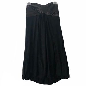 Forever 21 Black Strapless Bubble Dress [Size: L]